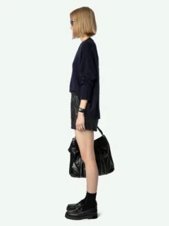 Zadig & Voltaire Markus Cashmere Sweater Encre 4 Zadig & Voltaire Markus Cashmere Sweater Encre -Zadig Et Voltaire KWSW01598 ENCRE ADDI 3 6704e3ccb496b