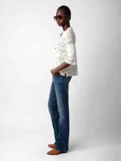 Zadig & Voltaire Taho Sweater Ecru -Zadig Et Voltaire KWSW01635 ECRU ADDI 3