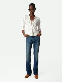 Zadig & Voltaire Taho Sweater Ecru