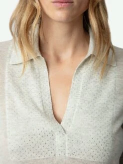 Zadig & Voltaire Sally Diamante Cashmere Sweater Neige 3 Zadig & Voltaire Sally Diamante Cashmere Sweater Neige -Zadig Et Voltaire KWSW01638 NEIGE HOVER 6627ce3692c10