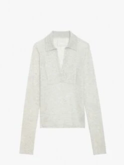 Zadig & Voltaire Sally Diamante Cashmere Sweater Neige 4 Zadig & Voltaire Sally Diamante Cashmere Sweater Neige -Zadig Et Voltaire KWSW01638 NEIGE PACKSHOT 6630a39c9669e