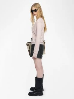 Zadig & Voltaire Rivy Cashmere Sweater Bebe -Zadig Et Voltaire KWSW01661 BEBE ADDI 1 683700bea6320