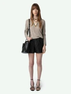 Zadig & Voltaire Rivy Cashmere Sweater Latte