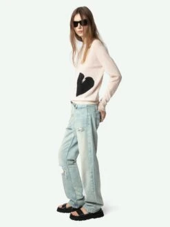 Zadig & Voltaire Pravis Cashmere Sweater Pearly 4 Zadig & Voltaire Pravis Cashmere Sweater Pearly -Zadig Et Voltaire KWSW01681 PEARLY ADDI 3 675ff35a54dbb