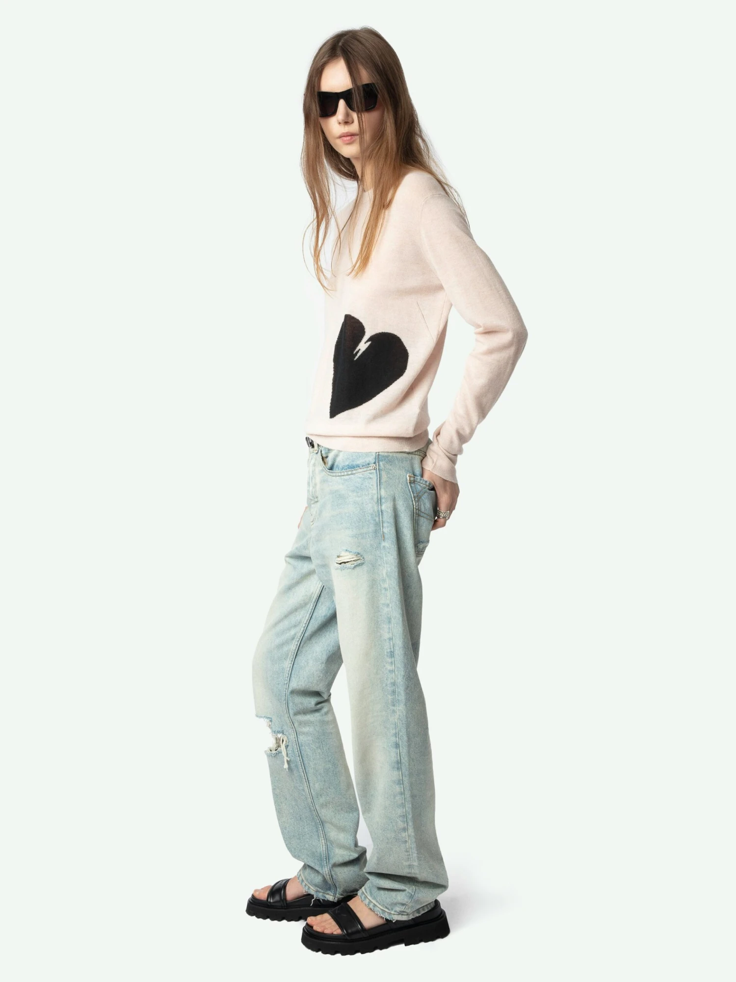 Pravis Cashmere Sweater Pearly Zadig & Voltaire Pravis Cashmere Sweater Pearly -Zadig Et Voltaire KWSW01681 PEARLY ADDI 3 675ff35a54dbb scaled