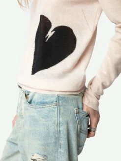 Zadig & Voltaire Pravis Cashmere Sweater Pearly 5 Zadig & Voltaire Pravis Cashmere Sweater Pearly -Zadig Et Voltaire KWSW01681 PEARLY HOVER 675fef9db0590