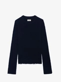 Zadig & Voltaire Jonasson Cashmere Sweater Encre -Zadig Et Voltaire KWSW02674 ENCRE PACKSHOT 6728b2935a034