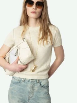 Zadig & Voltaire Bully Sweater Ecru 3 Zadig & Voltaire Bully Sweater Ecru -Zadig Et Voltaire KWSW02691 ECRU ADDI 2 67aa0891015c4