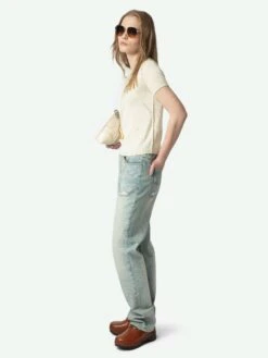 Zadig & Voltaire Bully Sweater Ecru 4 Zadig & Voltaire Bully Sweater Ecru -Zadig Et Voltaire KWSW02691 ECRU ADDI 3 67aa08b449b94