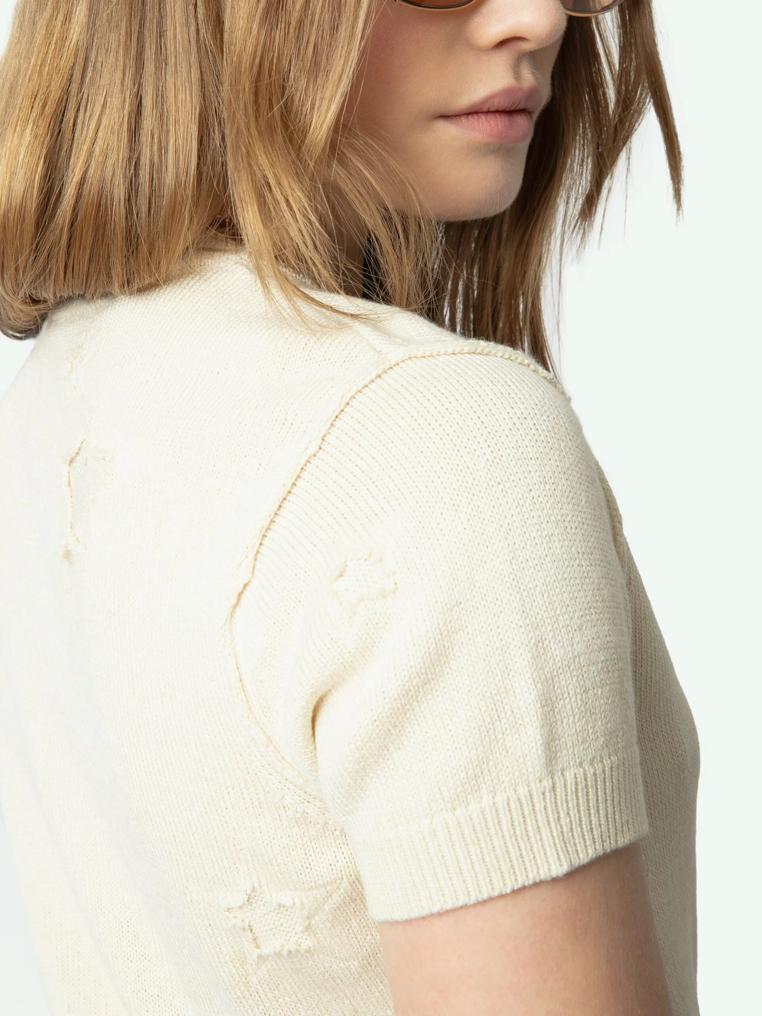 Bully Sweater Ecru Zadig & Voltaire Bully Sweater Ecru -Zadig Et Voltaire KWSW02691 ECRU ADDI 5 67aa08e84a1cf scaled