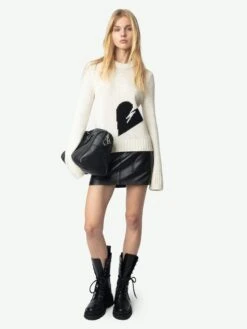 Zadig & Voltaire Malty Wool Sweater Ecru 2 Zadig & Voltaire Malty Wool Sweater Ecru -Zadig Et Voltaire KWSW02767 ECRU ADDI 2 67234e96a2253