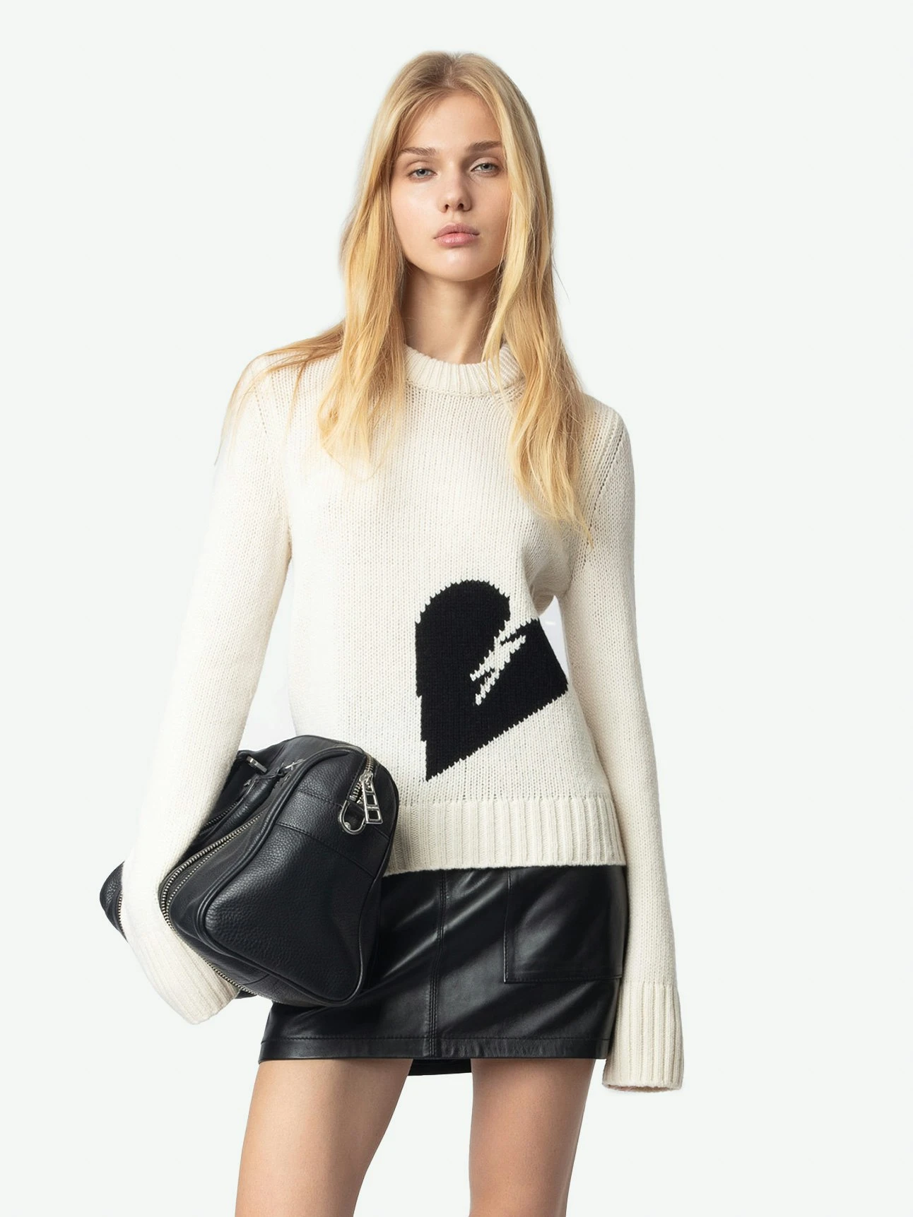 Malty Wool Sweater Ecru Zadig & Voltaire Malty Wool Sweater Ecru -Zadig Et Voltaire KWSW02767 ECRU ADDI 3 6723510985565