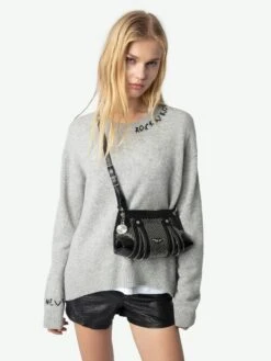 Zadig & Voltaire Markus Cashmere Sweater Gris Chine Clai -Zadig Et Voltaire KWSW02782 GRIS CHINE CLAI ADDI 2 67234e9e9d42f