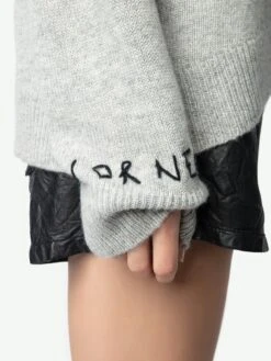 Zadig & Voltaire Markus Cashmere Sweater Gris Chine Clai -Zadig Et Voltaire KWSW02782 GRIS CHINE CLAI ADDI 5 67234edc4bb83