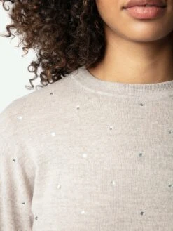 Zadig & Voltaire Kandy Sweater Erable -Zadig Et Voltaire KWSW02796 LATTE HOVER 66ce04e0cdfdd