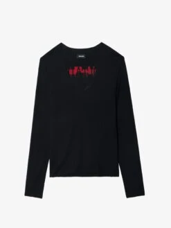 Zadig & Voltaire Nosfa Wool Sweater Black 5 Zadig & Voltaire Nosfa Wool Sweater Black -Zadig Et Voltaire KWSW02801 BLACK PACKSHOT 684fe1bbbbff0