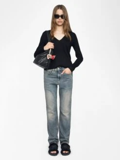 Zadig & Voltaire Nosfa Wool Sweater Black 4 Zadig & Voltaire Nosfa Wool Sweater Black -Zadig Et Voltaire KWSW02801 BLACK SHOOTING 6849a3dd75c6a