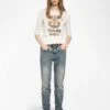 Zadig & Voltaire Teissa Wool Sweater Ecru