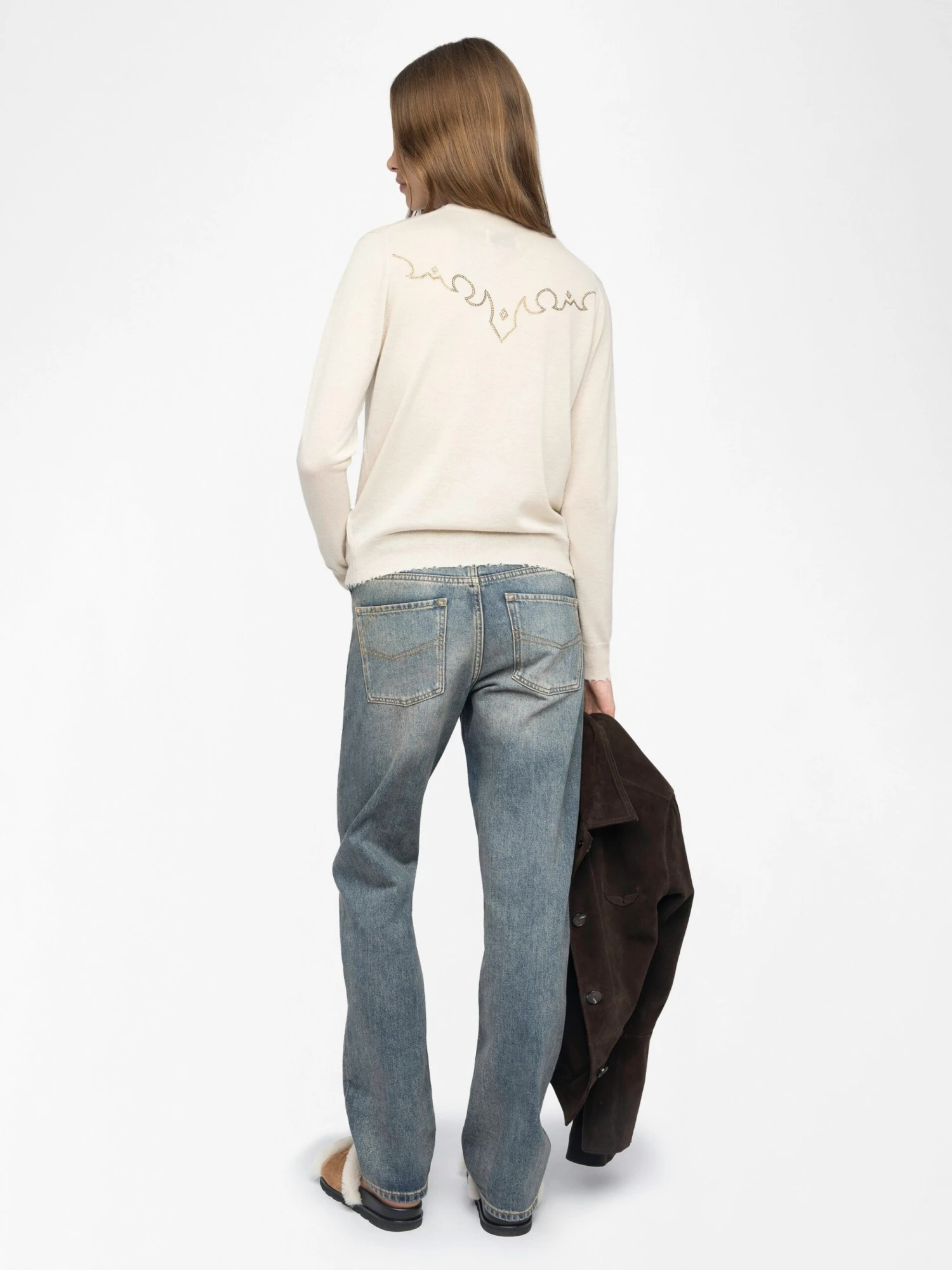 Miss Cashmere Sweater Ecru Zadig & Voltaire Miss Cashmere Sweater Ecru -Zadig Et Voltaire KWSW02805 ECRU BACK 6849a4ffb8c16 scaled