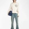 Zadig & Voltaire Markuz Cashmere Sweater Ecru