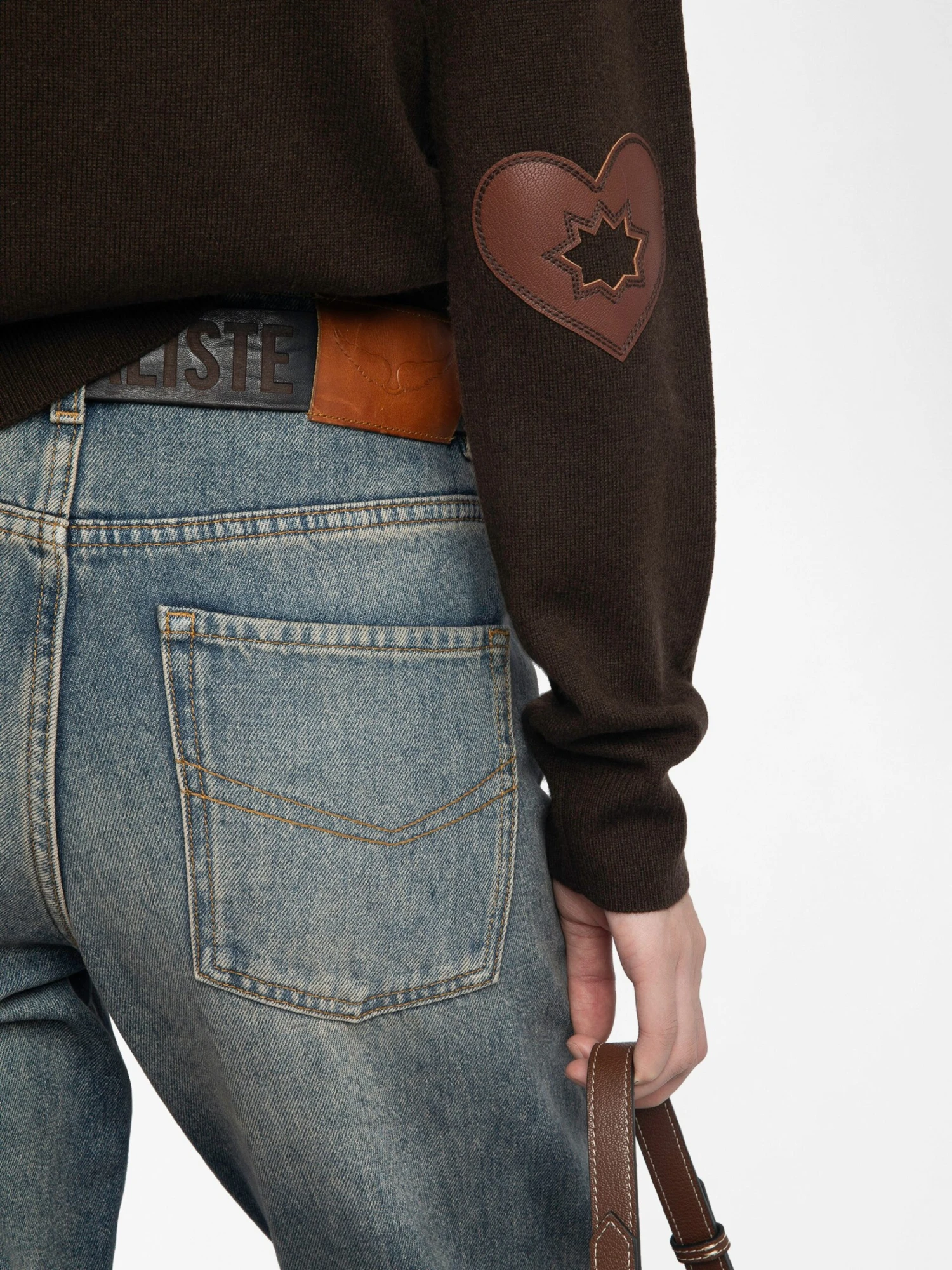 Cici Sweater Dark chocolate Zadig & Voltaire Cici Sweater Dark Chocolate -Zadig Et Voltaire KWSW02815 DARK CHOCOLATE HOVER 685d22286f320 scaled