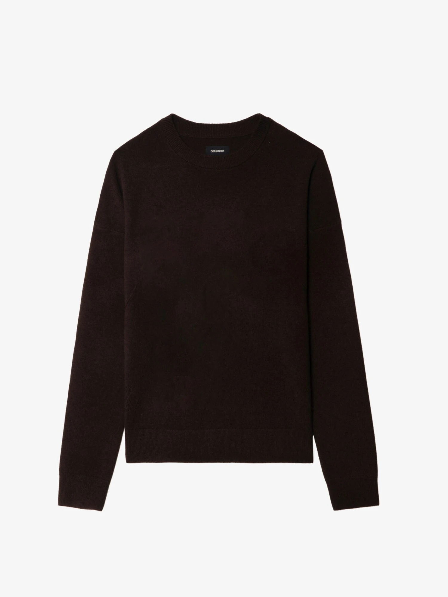 Cici Sweater Dark chocolate Zadig & Voltaire Cici Sweater Dark Chocolate -Zadig Et Voltaire KWSW02815 DARK CHOCOLATE PACKSHOT 68628722a0d54 scaled