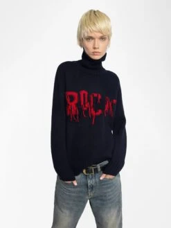 Zadig & Voltaire Mora Wool Sweater Encre 3 Zadig & Voltaire Mora Wool Sweater Encre -Zadig Et Voltaire KWSW02823 ENCRE ADDI 2 685e8d502e156