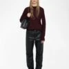 Zadig & Voltaire Ivy Cashmere Sweater Burgundy