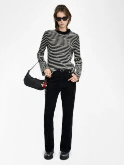 Zadig & Voltaire Spiky Sweater Black -Zadig Et Voltaire KWSW02837 BLACK ADDI 1 687df5c7117cb