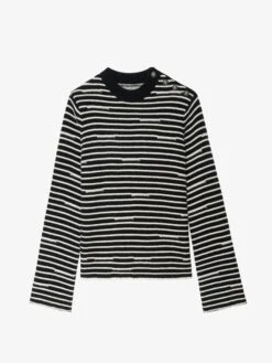 Zadig & Voltaire Spiky Sweater Black -Zadig Et Voltaire KWSW02837 BLACK PACKSHOT 686682116ffdb