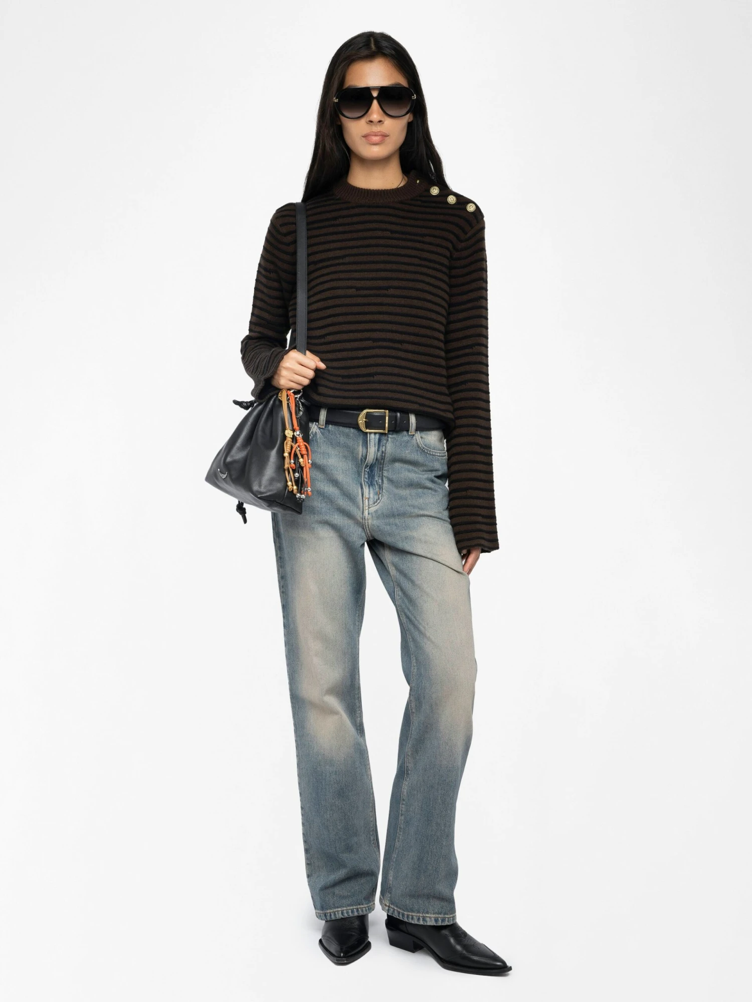 Spiky Sweater Dark chocolate Zadig & Voltaire Spiky Sweater Dark Chocolate -Zadig Et Voltaire KWSW02837 DARK CHOCOLATE ADDI 1 686b83a1f35c2 scaled