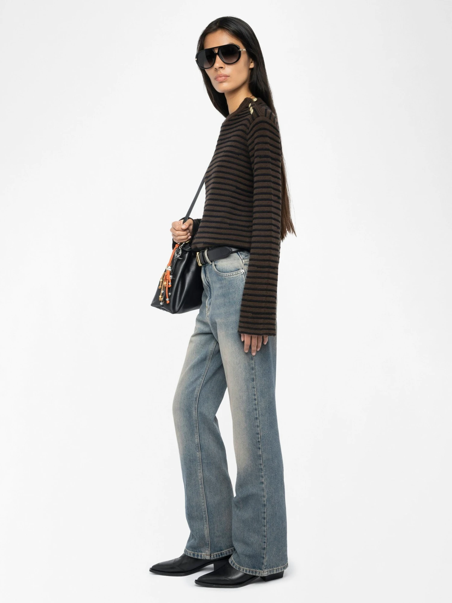 Spiky Sweater Dark chocolate Zadig & Voltaire Spiky Sweater Dark Chocolate -Zadig Et Voltaire KWSW02837 DARK CHOCOLATE ADDI 3 686b83663fae1 scaled