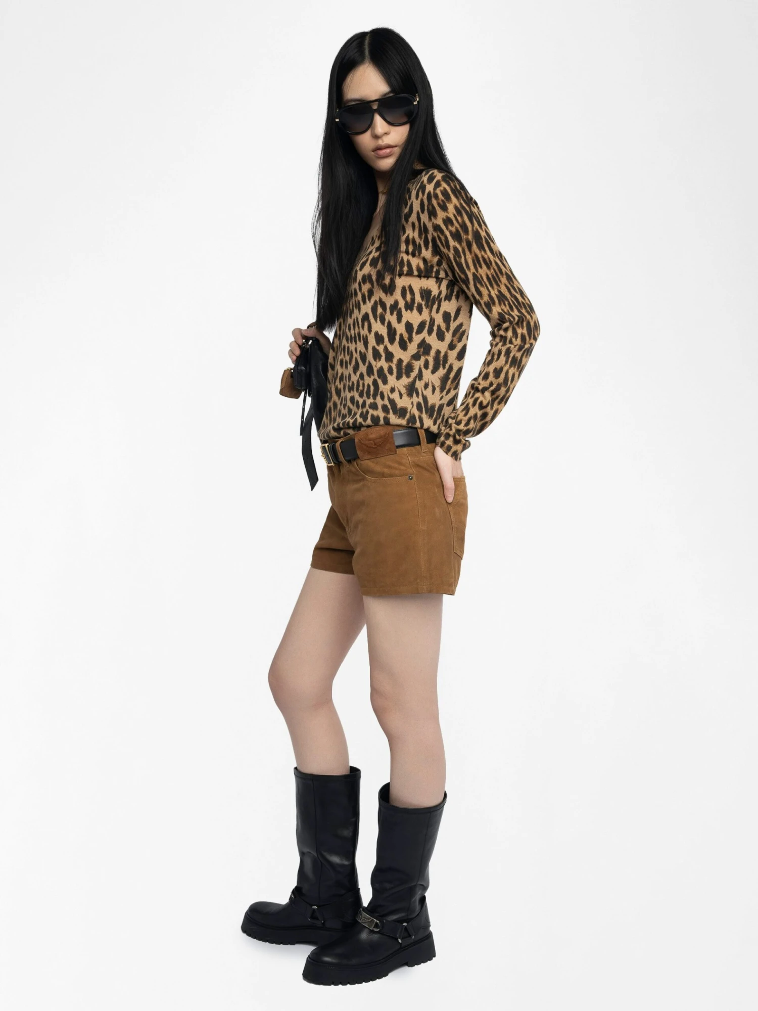 Rivy Cashmere Sweater Daim Zadig & Voltaire Rivy Cashmere Sweater Daim -Zadig Et Voltaire KWSW02839 DAIM ADDI 2 685d21cc613e1 scaled