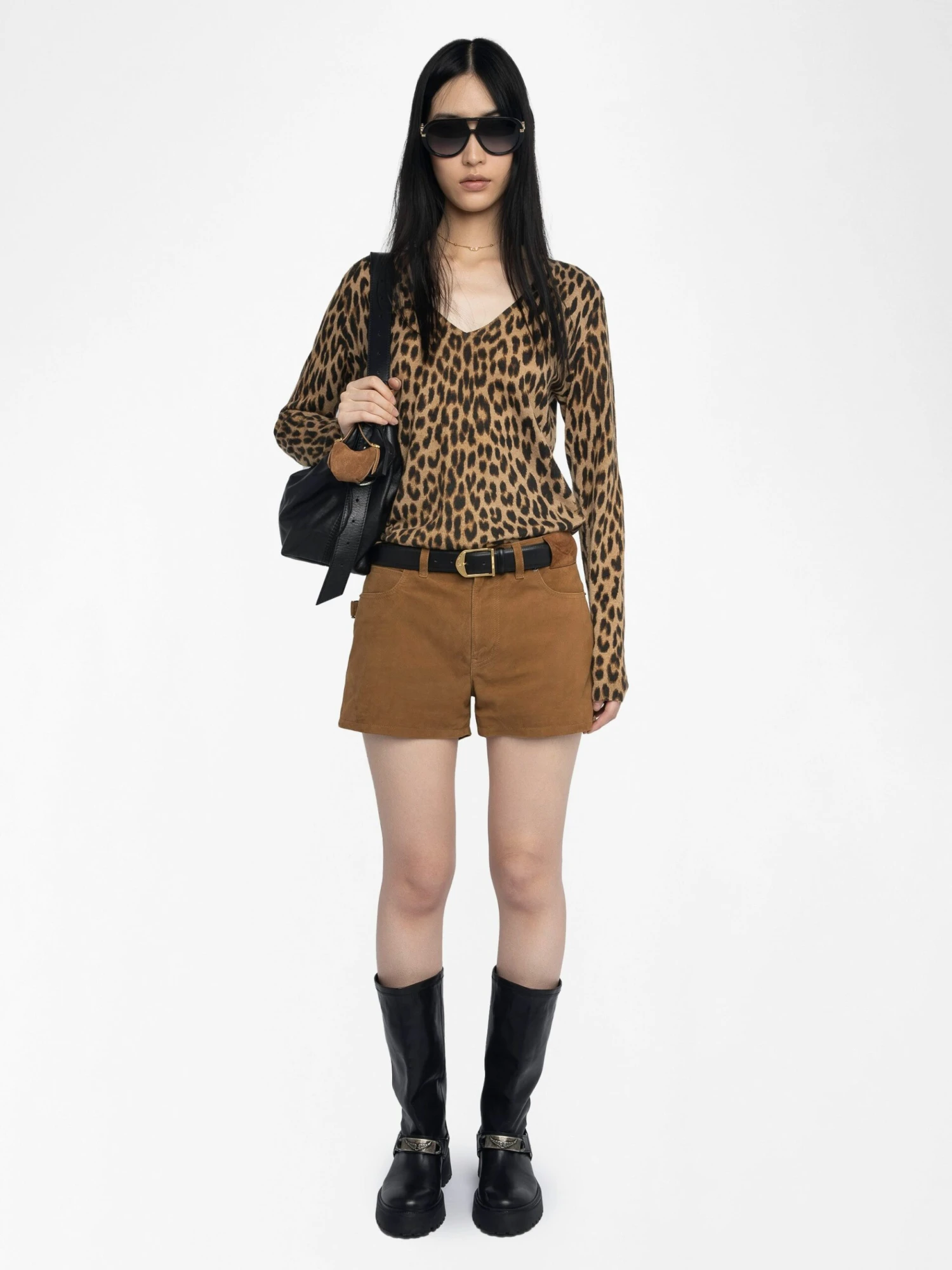 Rivy Cashmere Sweater Daim Zadig & Voltaire Rivy Cashmere Sweater Daim -Zadig Et Voltaire KWSW02839 DAIM SHOOTING 685d233a485eb scaled