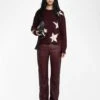 Zadig & Voltaire Markuz Cashmere Sweater Burgundy