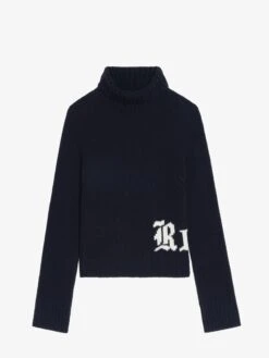 Zadig & Voltaire Nalma Wool Sweater Encre 5 Zadig & Voltaire Nalma Wool Sweater Encre -Zadig Et Voltaire KWSW02907 ENCRE PACKSHOT 6866817c5e390