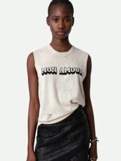 Zadig & Voltaire Nida Mon Amour Top Petale 3 Zadig & Voltaire Nida Mon Amour Top Petale -Zadig Et Voltaire KWTO00004 PETALE HOVER