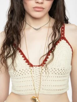 Zadig & Voltaire Taly Women's White Crochet Tank Top Judo 4 Zadig & Voltaire Taly Women's White Crochet Tank Top Judo -Zadig Et Voltaire KWTO01126 JUDO HOVER 681b6878111c3