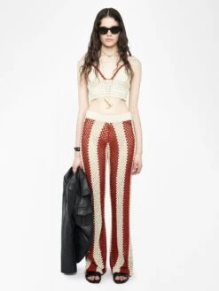 Zadig & Voltaire Taly Women's White Crochet Tank Top Judo