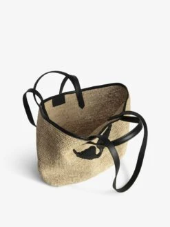 Zadig & Voltaire Wings Raffia Basket Bag Noir -Zadig Et Voltaire LWBA03655 NOIR ADDI 4 6798efa30bc1c
