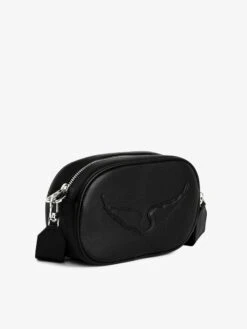 Zadig & Voltaire Rock With You Leather Camera Crossbody Bag Black -Zadig Et Voltaire LWBA03657 BLACK ADDI 2 6710d8899b9f4