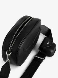 Zadig & Voltaire Rock With You Leather Camera Crossbody Bag Black -Zadig Et Voltaire LWBA03657 BLACK ADDI 4 6710d878b8f46
