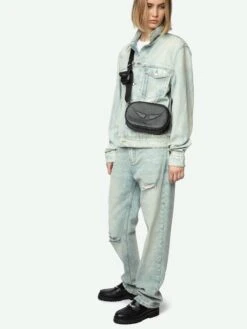 Zadig & Voltaire Rock With You Leather Camera Crossbody Bag Black -Zadig Et Voltaire LWBA03657 BLACK HOVER 6704e4d1421dc