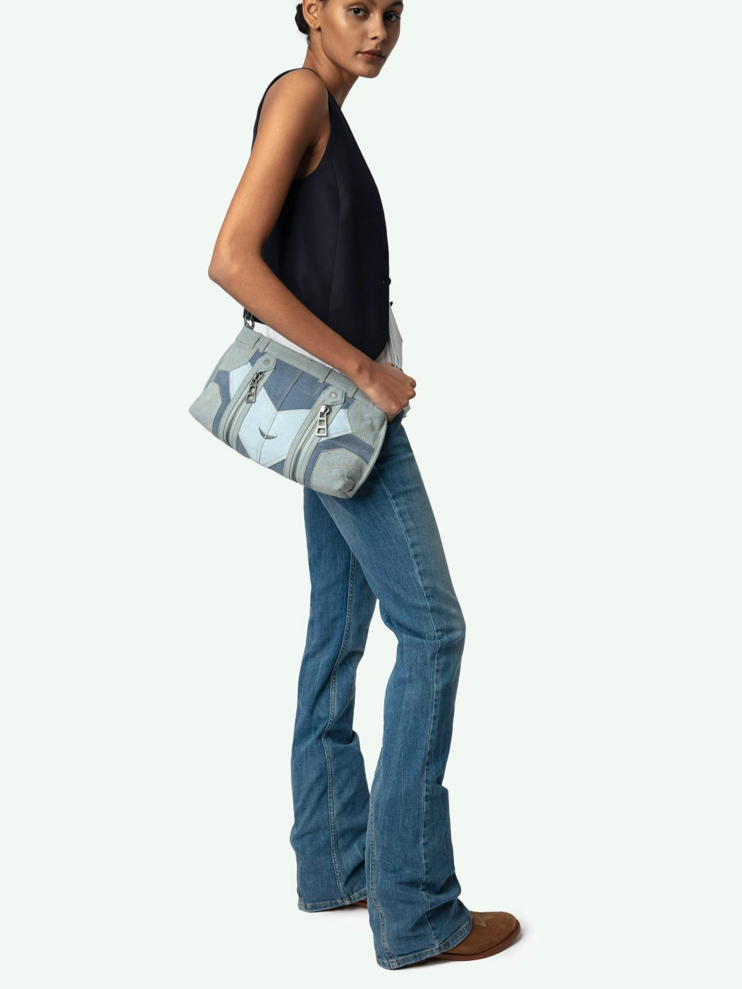 Sunny Moody Blue Denim Shoulder Bag Silent Zadig & Voltaire Sunny Moody Blue Denim Shoulder Bag Silent -Zadig Et Voltaire LWBA03680 SILENT HOVER 67bef68ac4b8e scaled