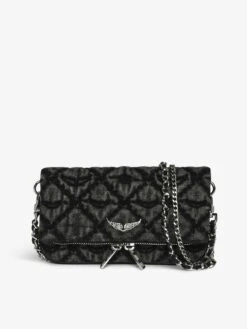 Zadig & Voltaire Rock Nano Monogram Clutch Road