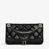 Zadig & Voltaire Rock II Quilted Monogram Clutch Black