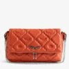 Zadig & Voltaire Rocky II Quilted Monogram Bag Flame