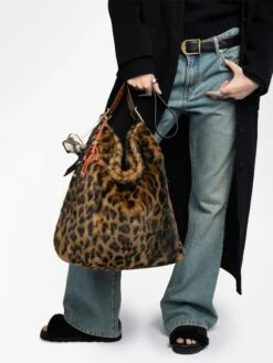 Zadig & Voltaire Jane Hobo XL Leopard Bag Cognac -Zadig Et Voltaire LWBA04122 COGNAC ADDI 1 6880d742f358d