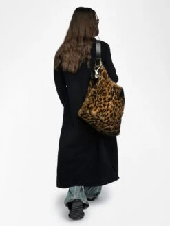 Zadig & Voltaire Jane Hobo XL Leopard Bag Cognac -Zadig Et Voltaire LWBA04122 COGNAC ADDI 5 6882066968654