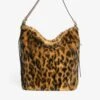 Zadig & Voltaire Jane Hobo XL Leopard Bag Cognac